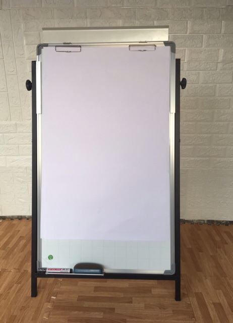 Bảng flipchart văn phòng Eco 60*100 cm  Tặng bút bông lau nam châm giấy A1