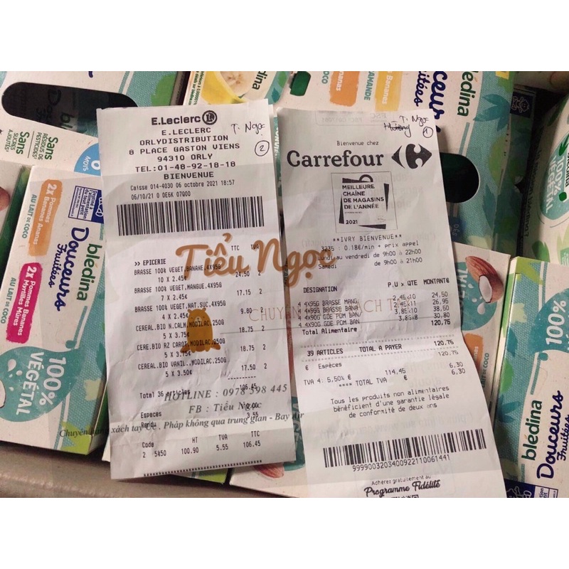 Sữa chua Bledina Douceurs hạnh nhân/dừa cho bé dị ứng đạm bò từ 6M túi vặn 90g