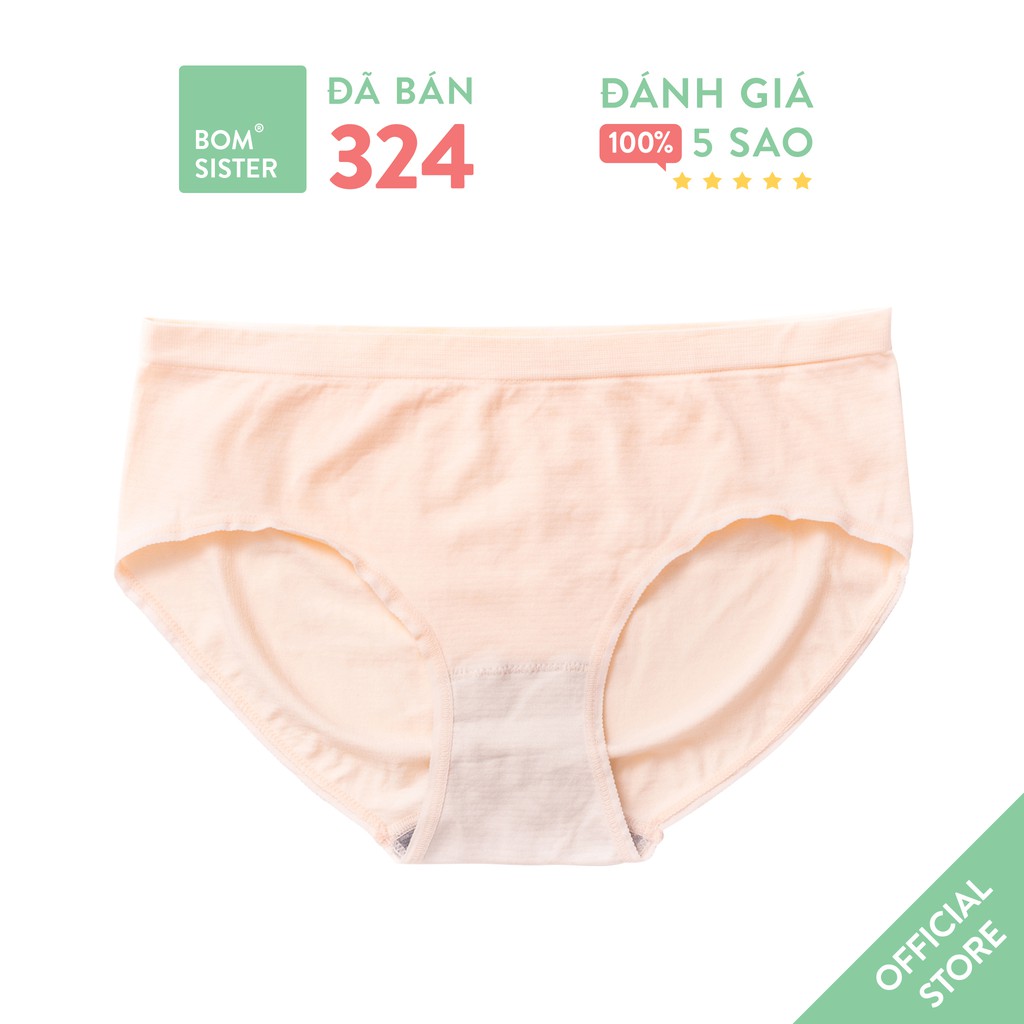 [Mã FAMALLT5 giảm 15% đơn 150k] Quần lót cotton pha màu trơn lưng vừa BOM SISTER Q1102