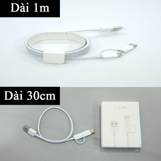 [Hỏa Tốc HCM] Cáp ZMI Micro USB – Type-C (30cm & 1mét) NGUYÊN HỘP