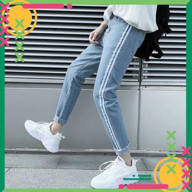 Quần JEAN nam BAGGY JEANS hàn quốc mã 004 xanh quần áo nam nữ Shop full tag tem logo