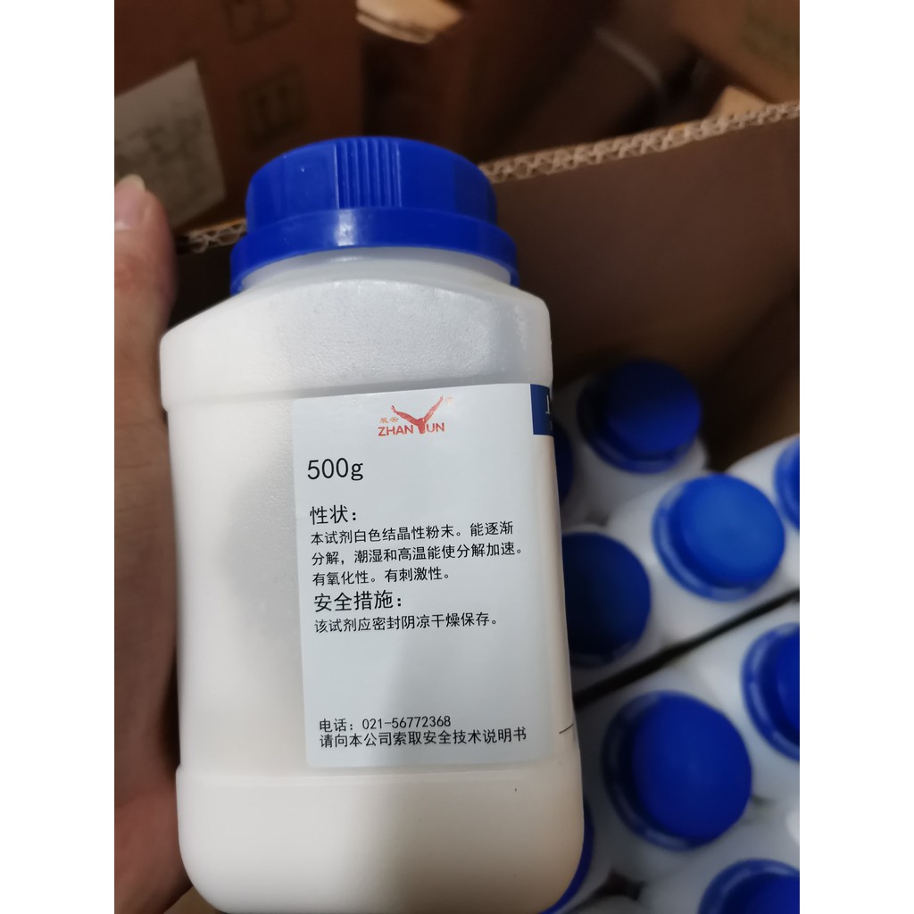 Hóa chất Sodium persulfate natri persulfat CAS 7775-27-1 Na2S2O8 Xilong lọ 500g