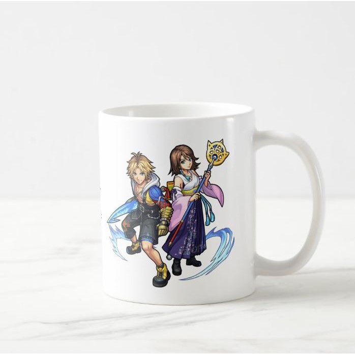 Cốc Sứ Uống Nước 11oz / 325ml Họa Tiết Final Fantasy X (Ffx) Series