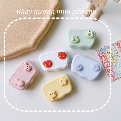 Khay Gương gắn thú hai chi tiết LUNA EYES Nhiều Màu kèm dụng cụ đeo lens