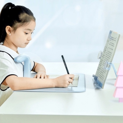 Giá đỡ đọc sách chống cận thị chống gù lưng cho trẻ em, chất liệu bền đẹp, an toàn tuyệt đối, kẹp trong suốt