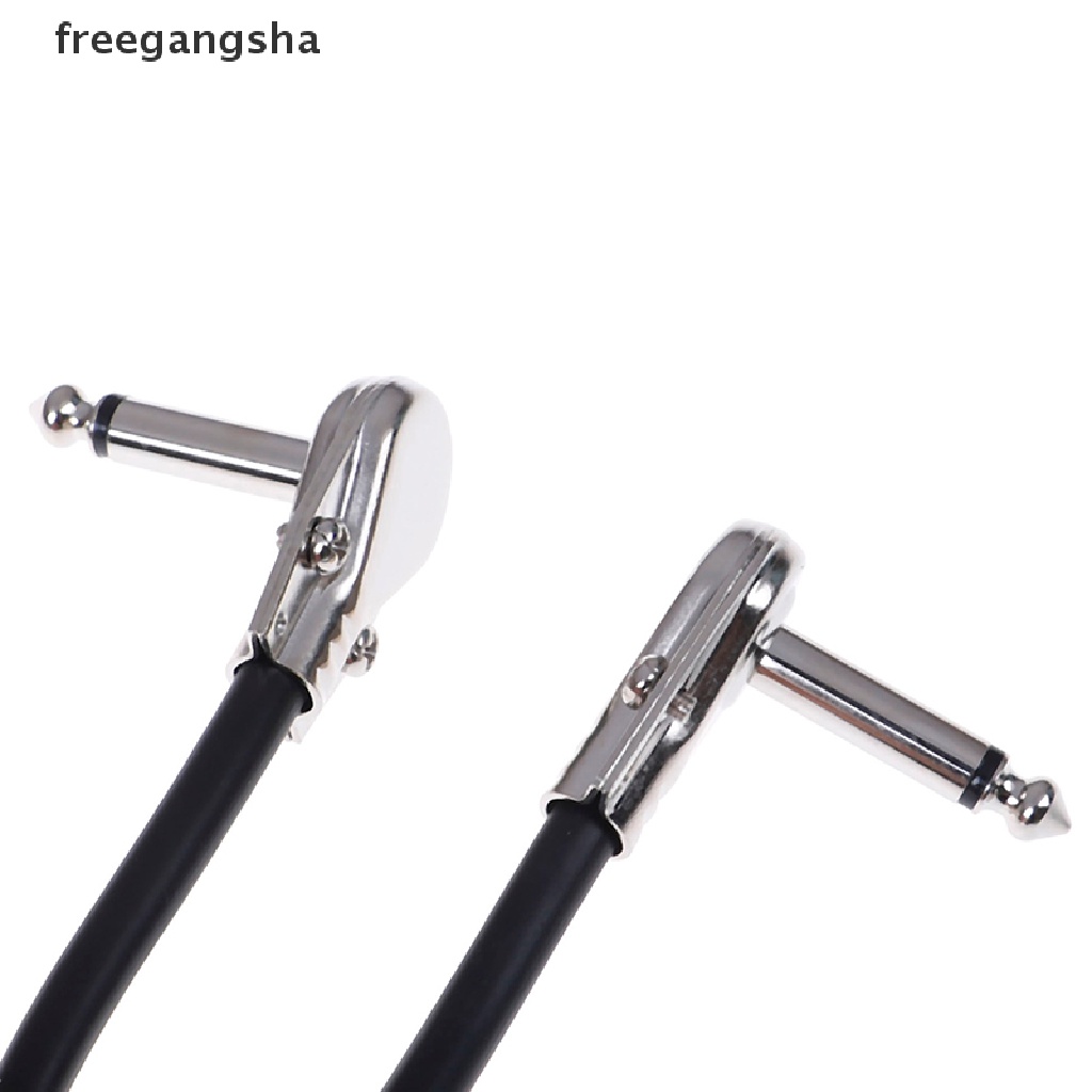 [FREG] 6.35 Guitar patch cable wire right angle effect instrument 15/20/30cm pedal FDH