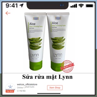 Sữa rửa mặt Welcos Natural Aloe Cleansing Foam thảo dược tự nhiên làm sạch da ngừa mụn hàn quốc SRM14