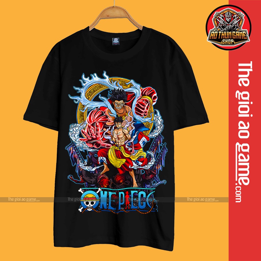 Áo one piece luffy nam nữ Áo thun one piece luffy trắng đen form rộng unisex cotton co giãn thoáng mát TGAG T15