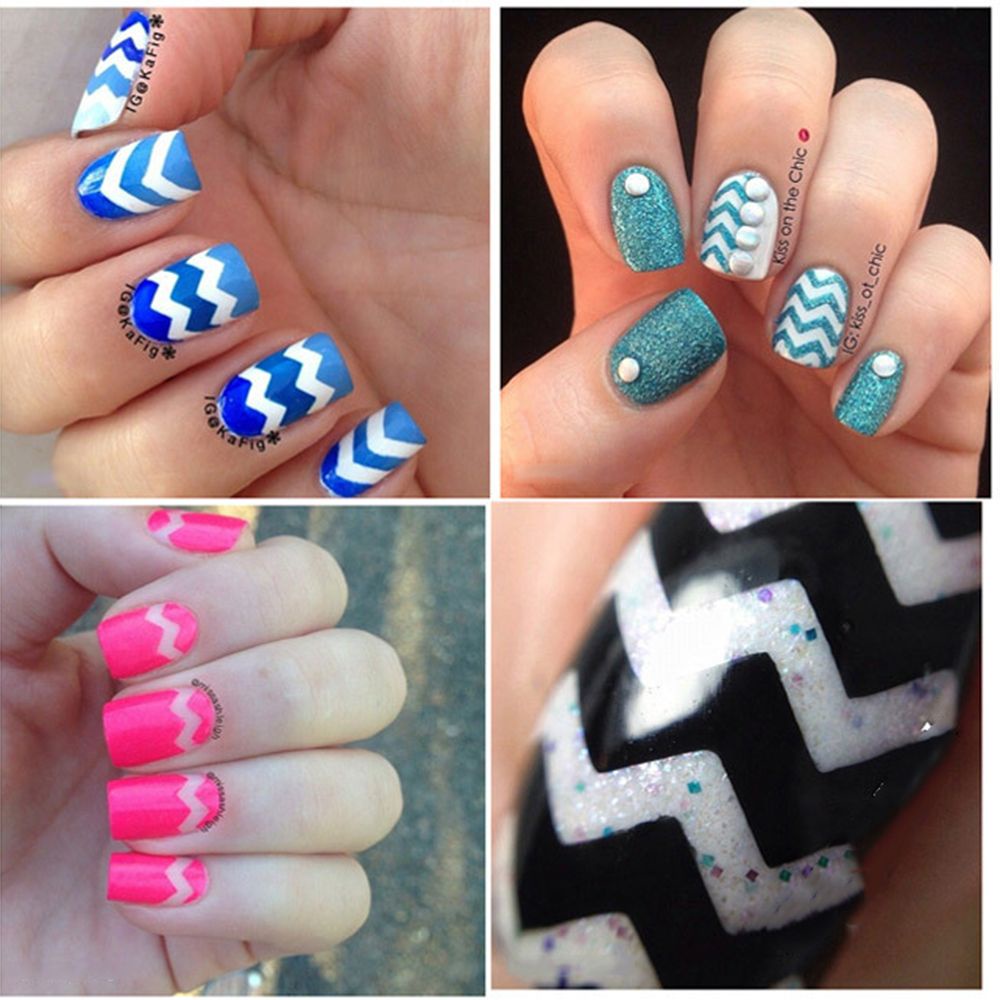 [Hàng mới về] Set 10 tờ miếng dán hỗ trợ tạo kiểu trang trí sơn móng tay DIY