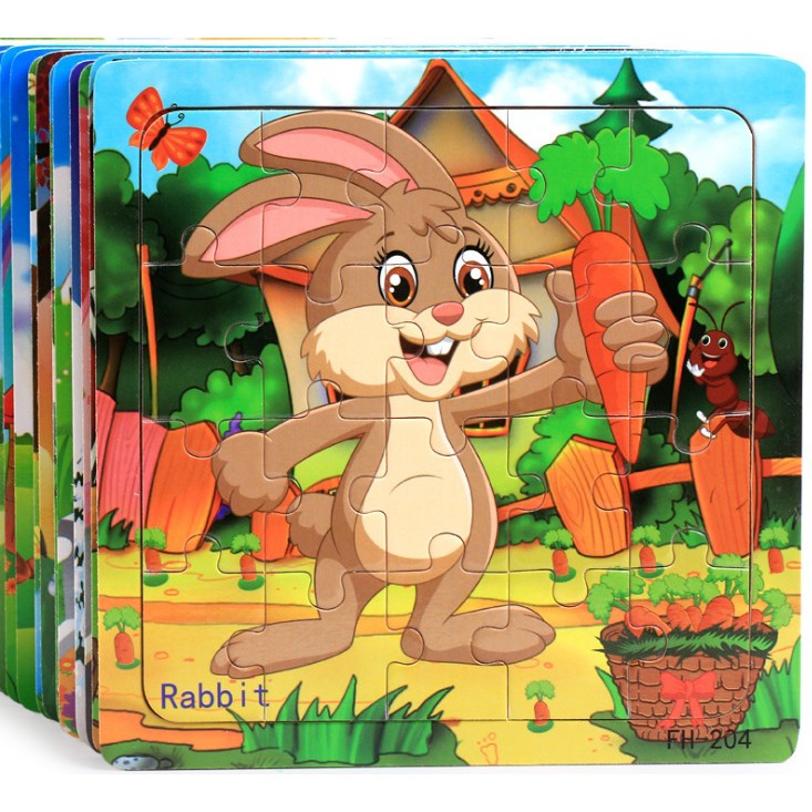 Đồ chơi xếp hình trẻ em, đồ chơi puzzle bằng gỗ, 20 mảnh cho trẻ từ 3-6 tuổi