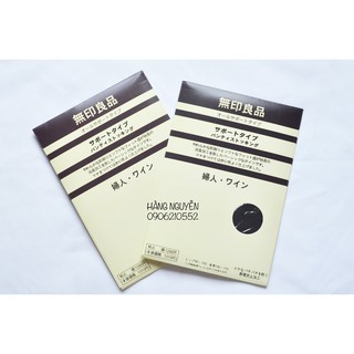 Quần tất Muji hai màu da đen