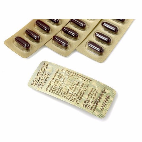 - Hộp 60 viên đạm tổng hợp hồng sâm nhung hươu linh chi