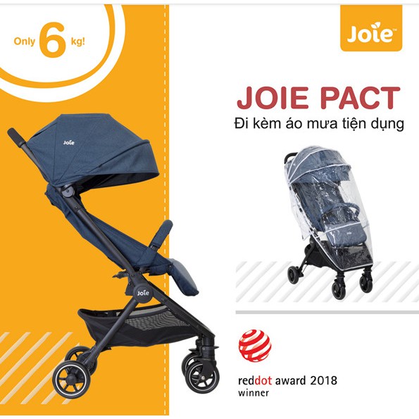 Xe đẩy trẻ em Joie Pact Deep Sea đến từ Anh Quốc  phù hợp với bé từ sơ sinh đến 15kg