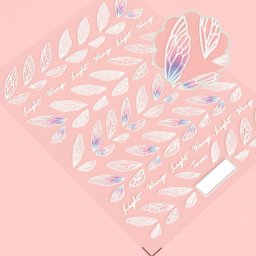 Nhãn dán họa tiết hoa cúc 5D trang trí móng đẹp mắt