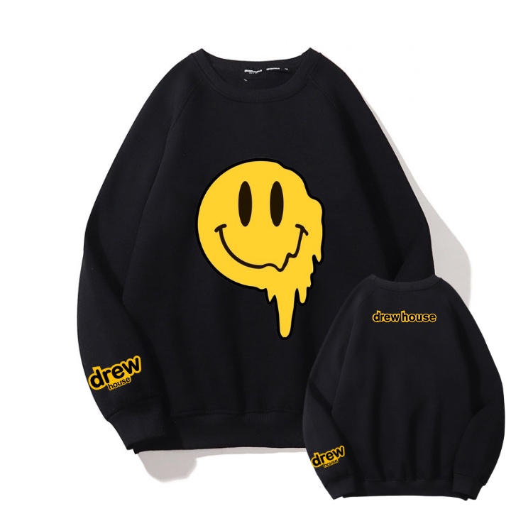 Áo sweeter nỉ nam nữ drew khủng long chất nỉ cotton dầy không xù full size