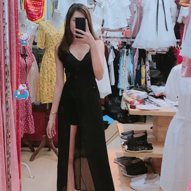 Váy 2 dây liền quần