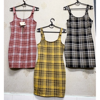 Đầm body caro f21 vnxk