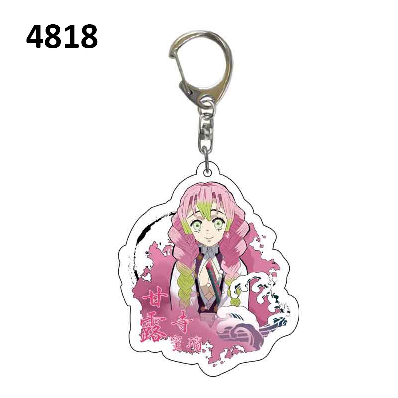 Demon slayer Móc Chìa Khóa Bằng acrylic In Họa Tiết Hoạt Hình Nhật Bản