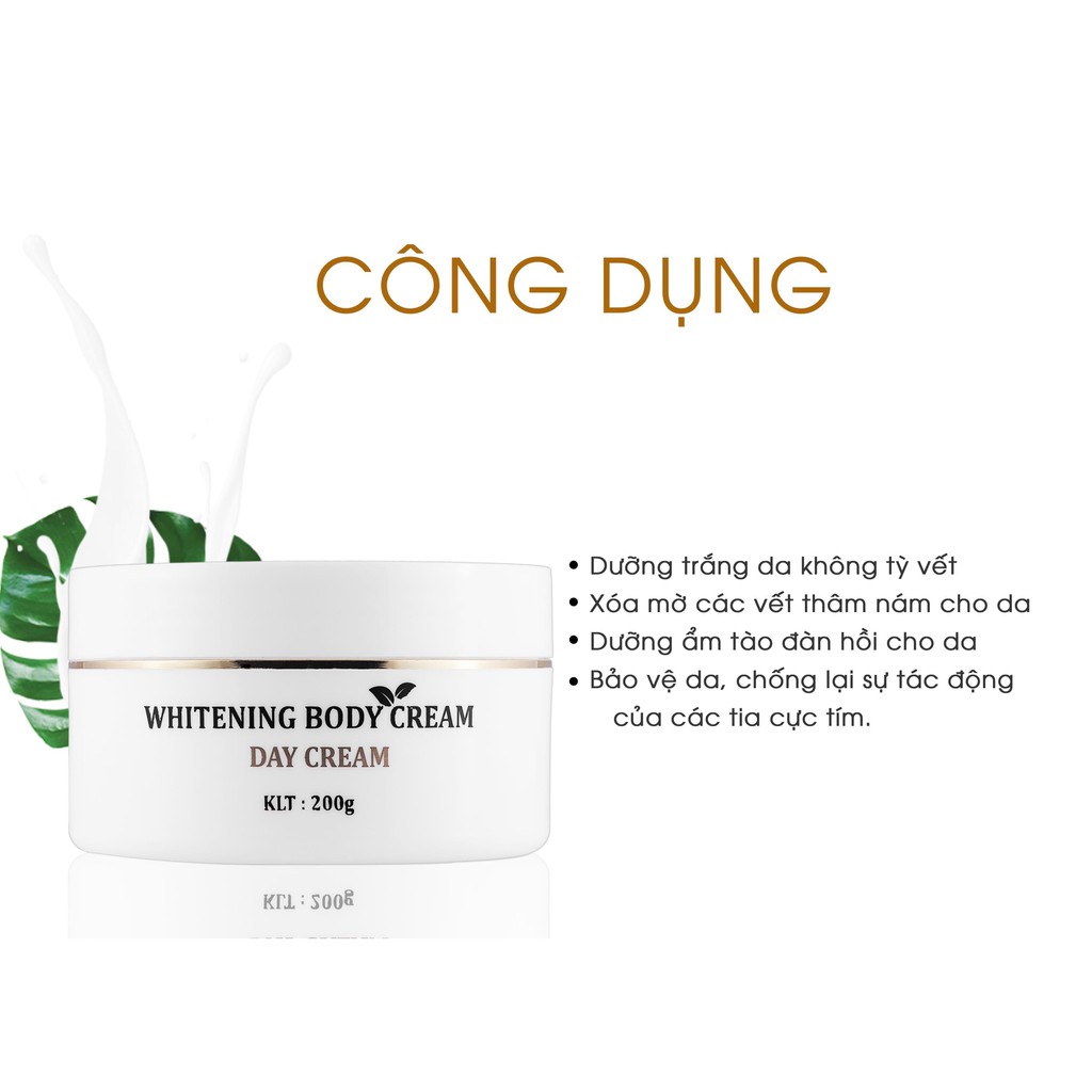 Kem Dưỡng Da Body Ban Ngày Whitening Body Cream 200gram