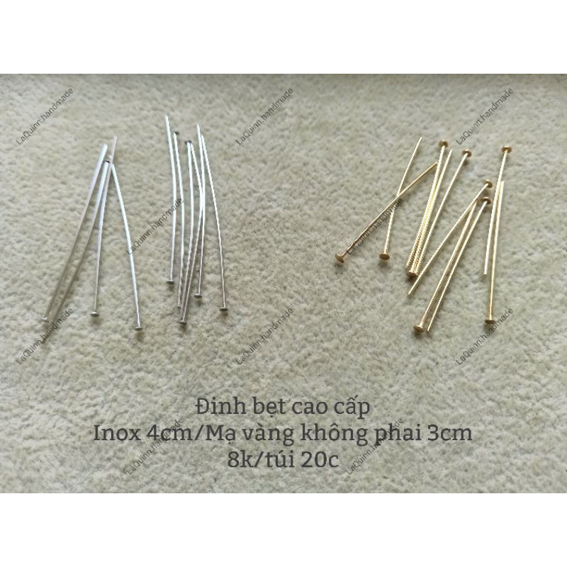 Đinh xâu hạt nhiều kiểu làm trang sức - nguyên liệu handmade