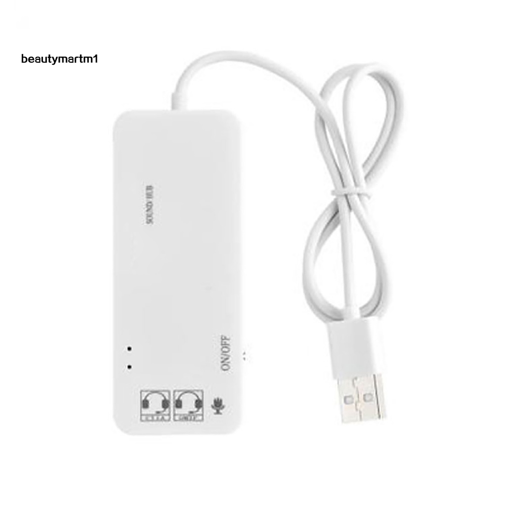 Bộ Chuyển Đổi Thẻ Âm Thanh Ngoài 7.1 Kênh 3 Cổng Usb Cho Pc Laptop