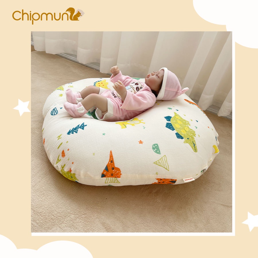 Gối chống trào ngược sơ sinh CHIPMUNK cao cấp, giảm trào ngược cho bé yêu