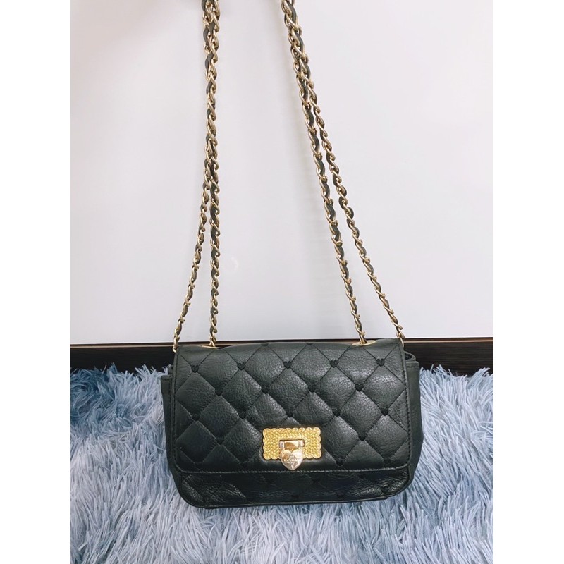 Túi xách si 2hand da thật hiệu Lovcat Paris