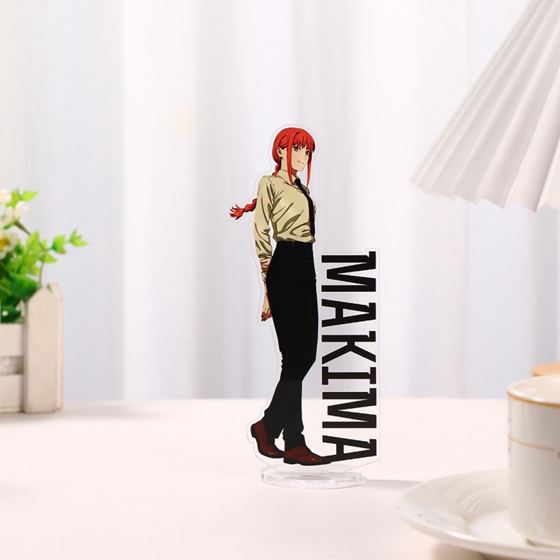 Giá Đỡ Mô Hình Người Cưa Xích Makima Ngồi Trên Ghế Chất Liệu acrylic