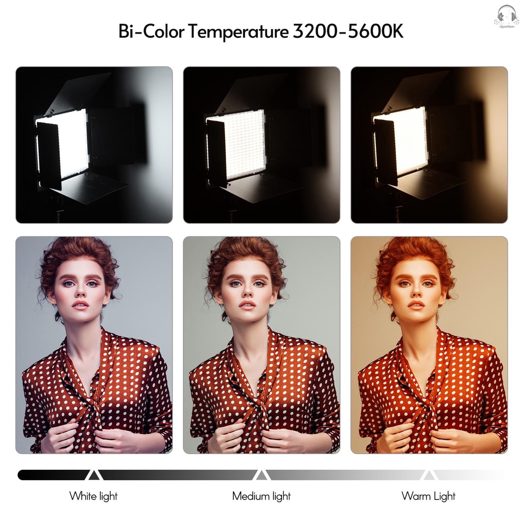 Đèn 600 bóng LED 3200-5600k 1 / 4 Inch có thể điều chỉnh độ sáng cho chụp hình chuyên nghiệp