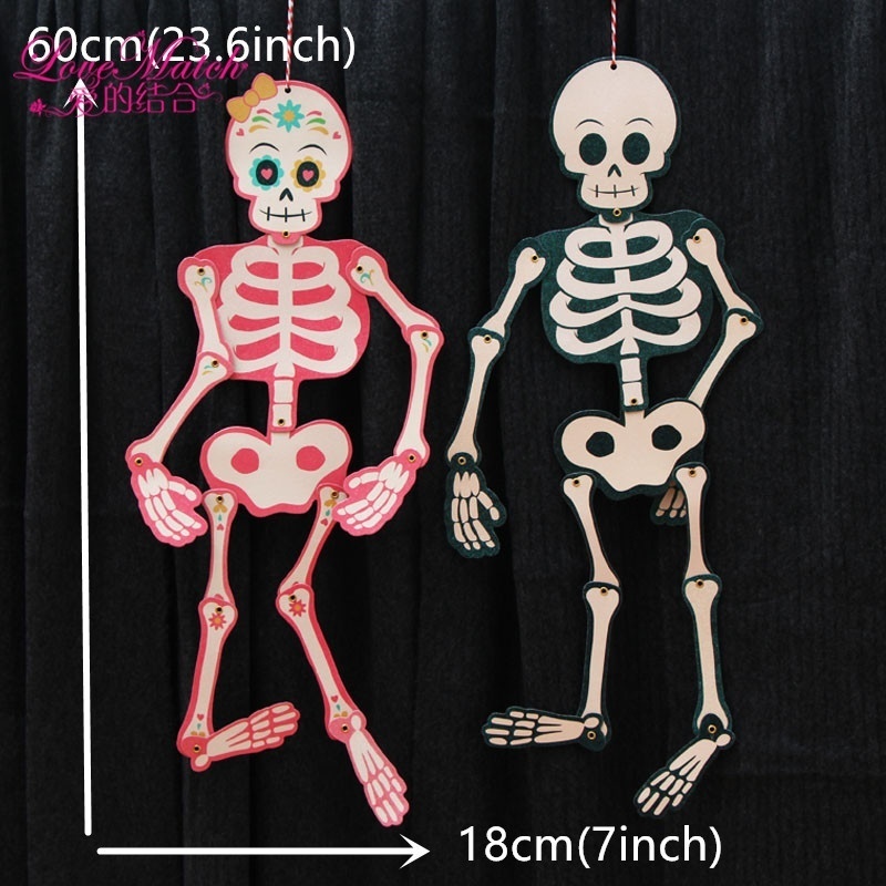 1 Bộ Xương Kinh Dị Trang Trí Halloween