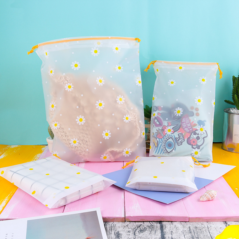 Túi Dây Rút Chống Thấm Nước Họa Tiết Hoa Cúc