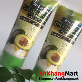 Sữa rửa mặt bơ Aron Whitening Oil Control 210g