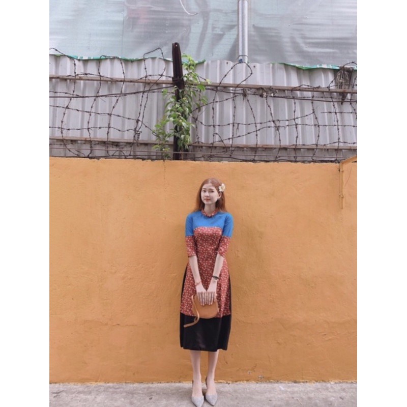 Áo dài cách tân vintage