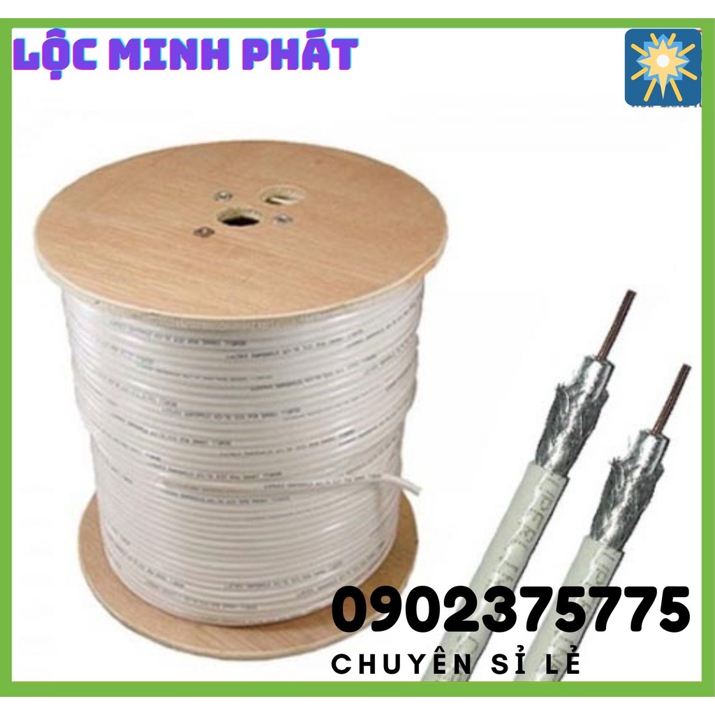 Dây cáp đồng trục bán theo mét dùng cho truyền hình kĩ thuật số, vệ tinh và camera quan sát