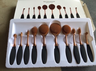 Bộ cọ thìa, cọ oval 10 cây