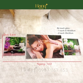 [GIẢM 10K] Bộ tranh SPA -Tranh tráng gương cao cấp | Hany Design