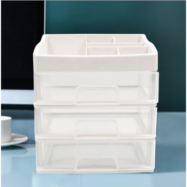 Kệ Tủ Đựng Mỹ Phẩm Nhựa 4 Tầng Để Bàn, Khay Đựng Đồ Trang Điểm Nhiều Ngăn Chắc Chắn