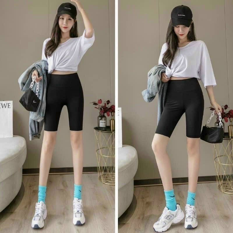 Quần legging ngố kèm hộp xanh cho nữ