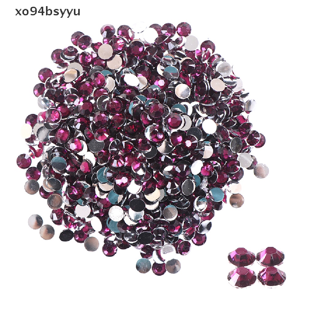 [Hàng mới về] 1000 Hạt pha lê ab mặt phẳng đính trang trí quần áo / móng tay nghệ thuật