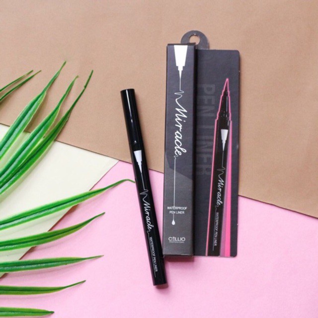 Dạ Kẻ Mắt Cellio Miracle Waterproof Hàn Quốc Không Trôi Không Lem