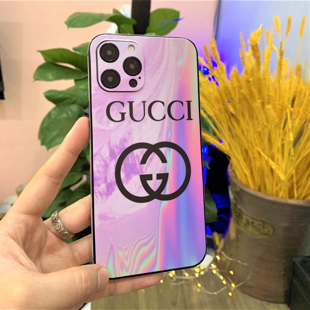 Miếng Dán iphone hình Gucci cho ip 6s/6splus/7/7plus/8/8plus/x/xr/xs/11/12/13/pro/max/promax/máykhác