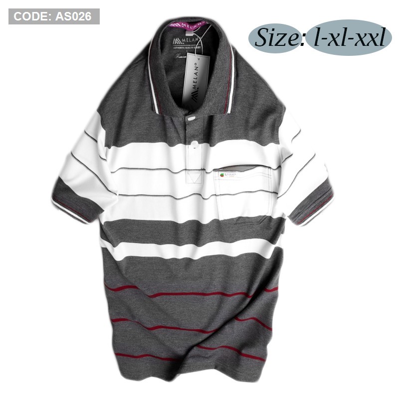 Áo Thun Nam Lớn Tuổi Có Túi BIG SIZE -  Áo Polo Nam Trung Niên Có Túi vải cá sấu Cotton xuất xịn, form xuông thoải mái