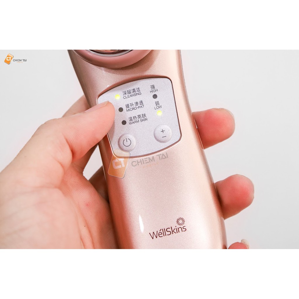 Máy massage mặt bằng ion WéllSkins WX-NF209