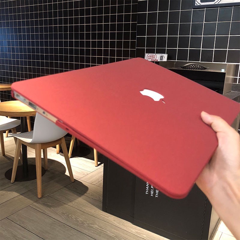 COMBO Case, Ốp Macbook Kèm Phủ Phím Màu Đỏ Đô - Chất Liệu Nhựa ABS & Phủ Phím Silicon