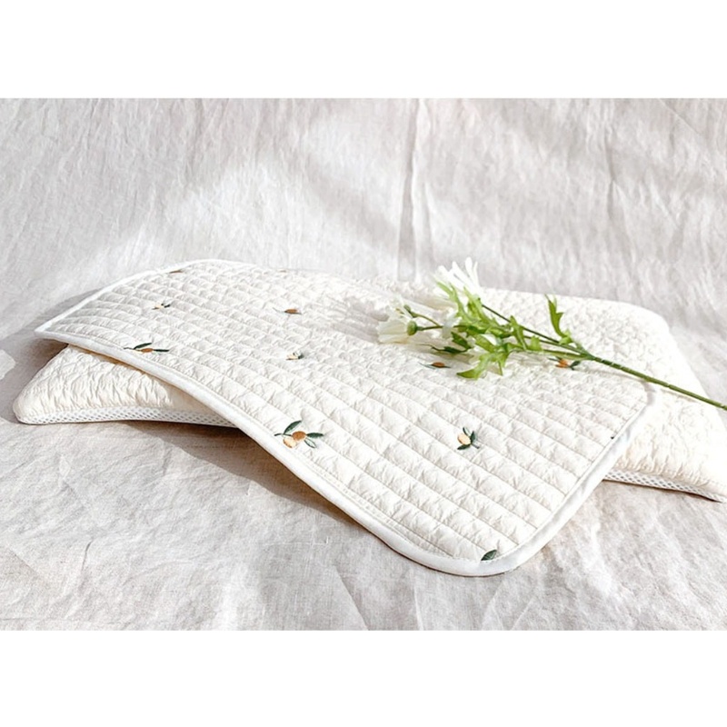Vỏ Gối Cotton Mềm Thoáng Khí Thêu Hình Dễ Thương Cho Bé Sơ Sinh