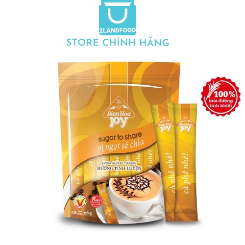 Đường Que Biên Hòa Joy - Túi 300g (50 gói x 6g)