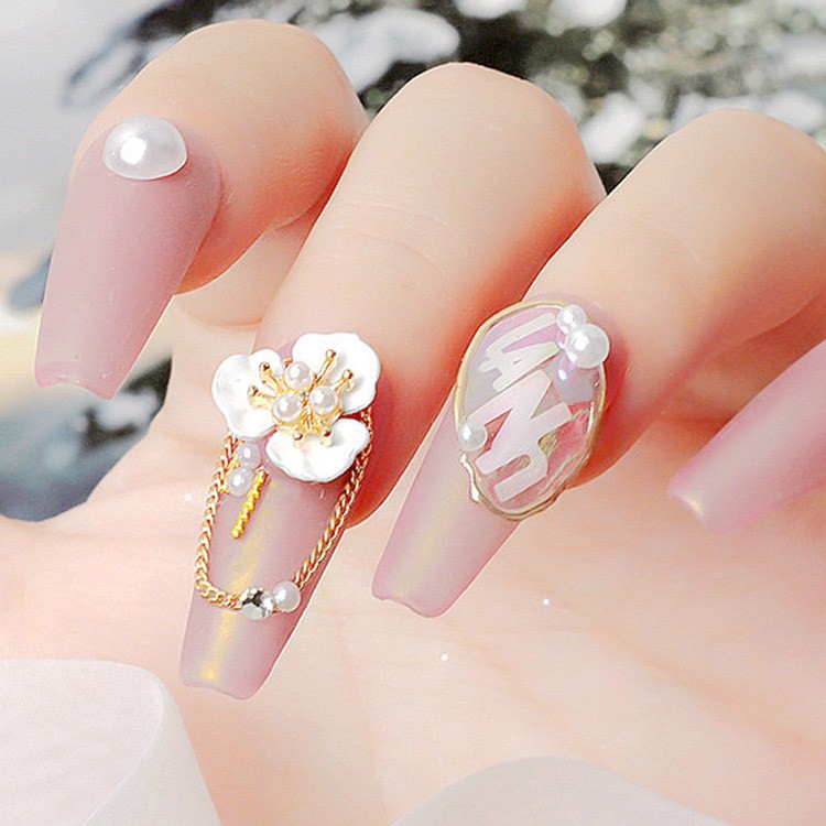 Charm Hoa 3D cao cấp trang trí móng phong cách nhật bản