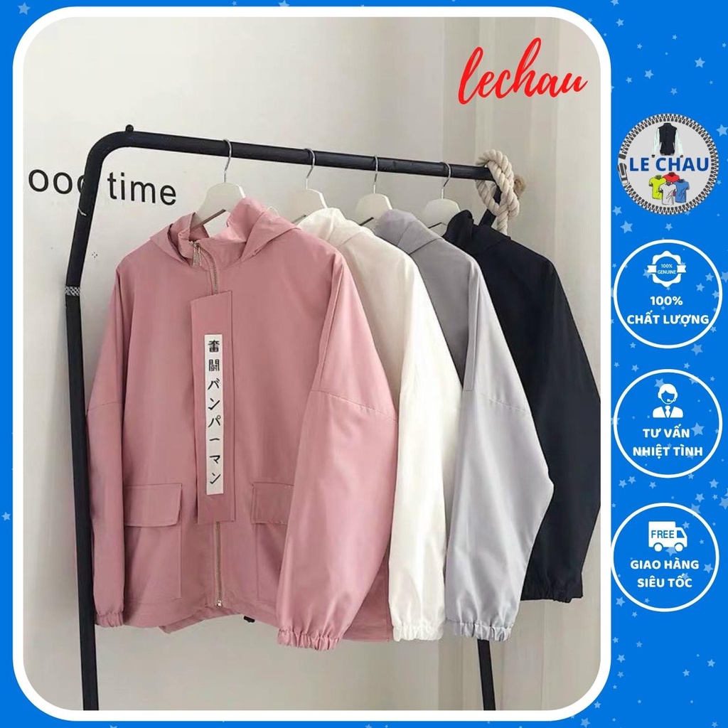 Áo khoác kaki unisex form rộng AKK06 LECHAU jacket nam nữ streetstyle ulzzang hottrend Hàn Quốc dày đẹp rẻ