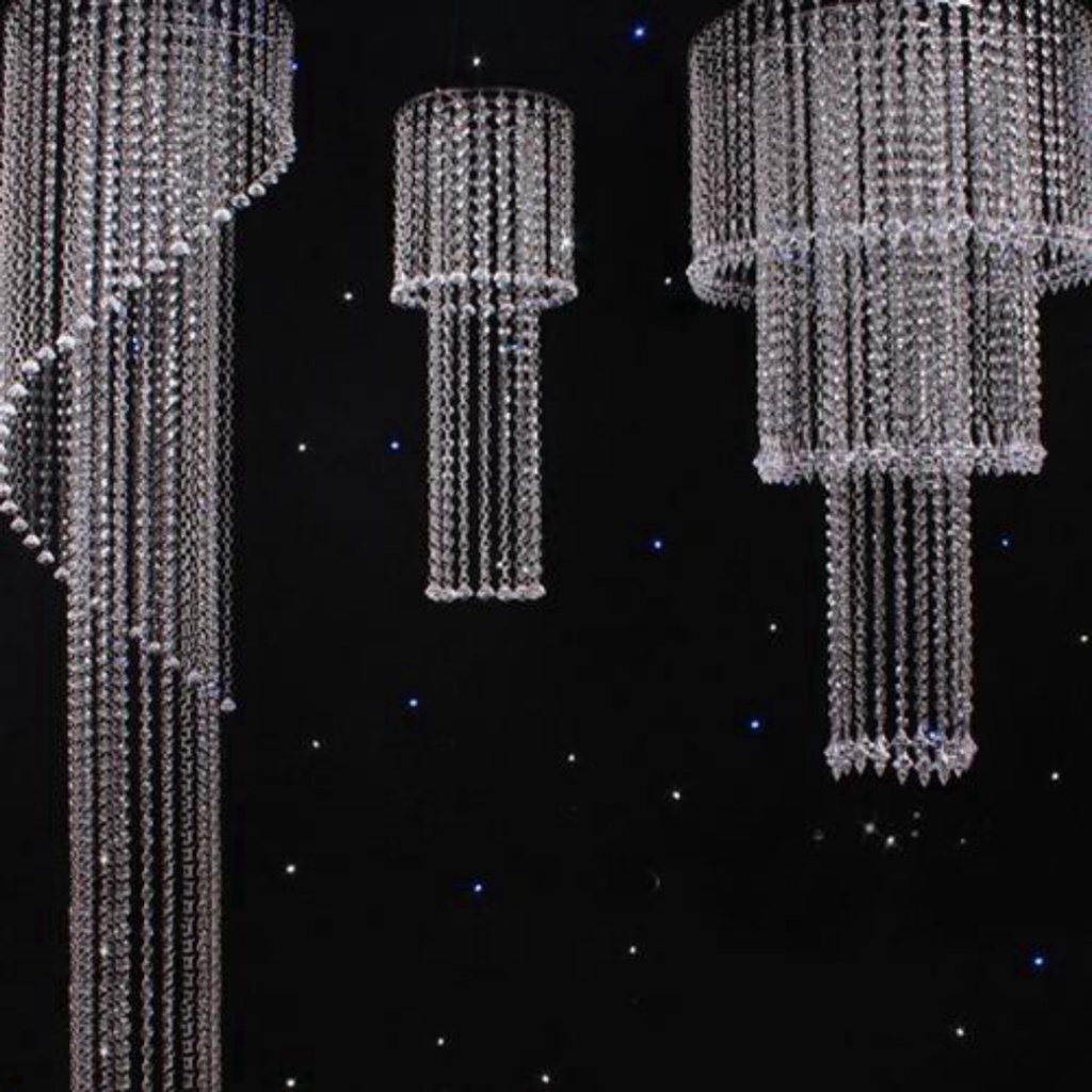 Chuỗi hạt tinh thể acrylic trang trí nhà cửa