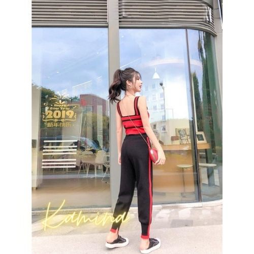 Áo 2 dây họa tiết kẻ sọc - Áo croptop KAMINA áo tanktop thời trang dành cho nữ 2021 ADS